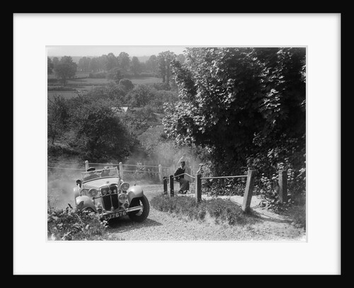 1933 Standard Avon taking part in a West Hants Light Car Club Trial, Ibberton Hill, Dorset, 1930s by Bill Brunell