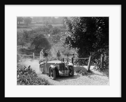MG Magna taking part in a West Hants Light Car Club Trial, Ibberton Hill, Dorset, 1930s by Bill Brunell