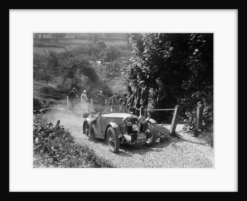 1933 MG J1 taking part in a West Hants Light Car Club Trial, Ibberton Hill, Dorset, 1930s by Bill Brunell