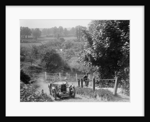 1933 MG J2 Standard taking part in a West Hants Light Car Club Trial, Ibberton Hill, Dorset, 1930s by Bill Brunell