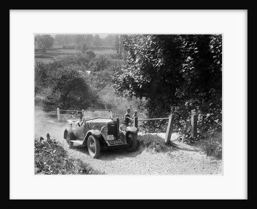 Riley 4-seat tourer taking part in a West Hants Light Car Club Trial, Ibberton Hill, Dorset, 1930s by Bill Brunell