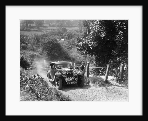 1934 Riley Kestrel taking part in a West Hants Light Car Club Trial, Ibberton Hill, Dorset, 1930s by Bill Brunell