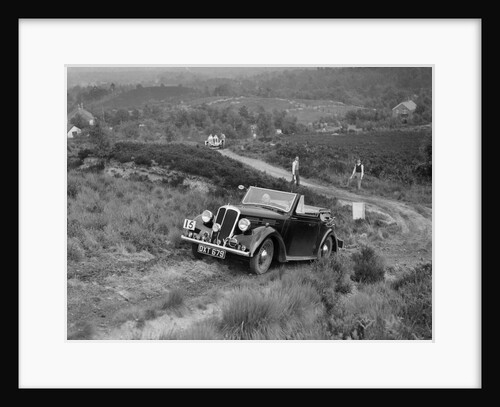 1937 Standard Twelve open 4-seater taking part in the NWLMC Lawrence Cup Trial, 1937 by Bill Brunell