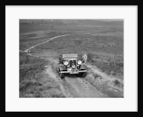 1934 Ford V8 open 2-seater taking part in the NWLMC Lawrence Cup Trial, 1937 by Bill Brunell