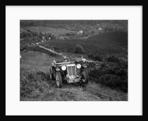 1936 MG TA of the Three Musketeers team taking part in the NWLMC Lawrence Cup Trial, 1937 by Bill Brunell