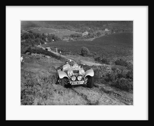 1936 Jaguar SS100 taking part in the NWLMC Lawrence Cup Trial, 1937 by Bill Brunell