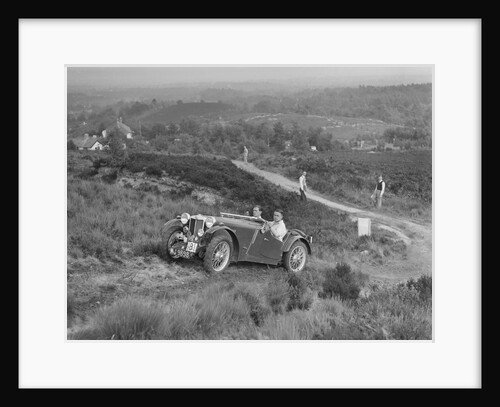 1936 MG PB of R Green taking part in the NWLMC Lawrence Cup Trial, 1937 by Bill Brunell