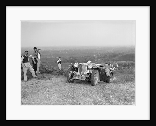 1936 MG TA of the Three Musketeers team taking part in the NWLMC Lawrence Cup Trial, 1937 by Bill Brunell