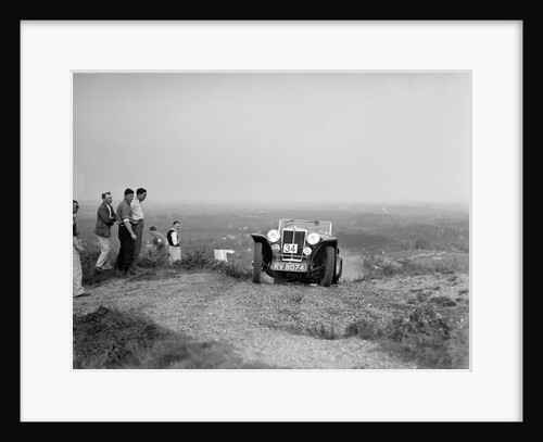 1936 MG PB 2-seater sports taking part in the NWLMC Lawrence Cup Trial, 1937 by Bill Brunell