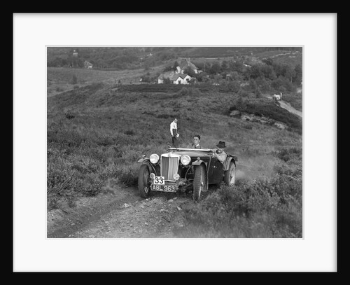 1936 MG TA of the Three Musketeers team taking part in the NWLMC Lawrence Cup Trial, 1937 by Bill Brunell