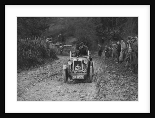 Austin 7 Boyd Carpenter 2-seater sports of E Stockvis taking part in the Inter-Varsity Trial, 1930 by Bill Brunell
