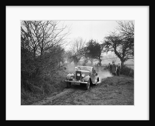Lord Avebury's Ford V8 competing in the Sunbac Colmore Trial, Gloucestershire, 1934 by Bill Brunell