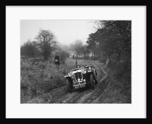 MG Magna of AJV Merritt at the Sunbac Colmore Trial, near Winchcombe, Gloucestershire, 1934 by Bill Brunell