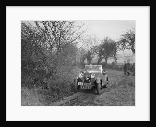 Triumph of GJN Hall at the Sunbac Colmore Trial, near Winchcombe, Gloucestershire, 1934 by Bill Brunell
