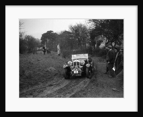 Wolseley Hornet of AK Hunt at the Sunbac Colmore Trial, near Winchcombe, Gloucestershire, 1934 by Bill Brunell
