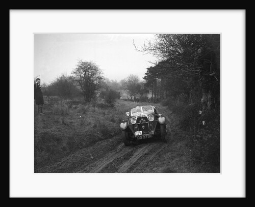 Standard Avon of J Priestly at the Sunbac Colmore Trial, near Winchcombe, Gloucestershire, 1934 by Bill Brunell
