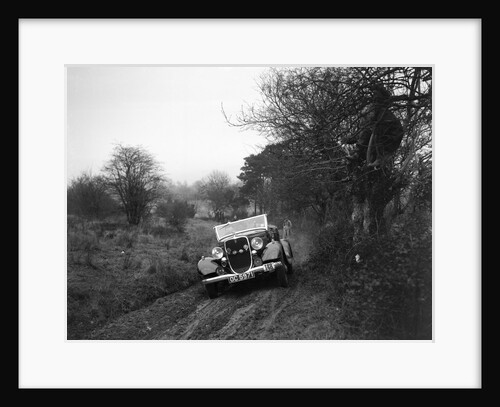 Ford V8 of H Hillcoat at the Sunbac Colmore Trial, near Winchcombe, Gloucestershire, 1934 by Bill Brunell