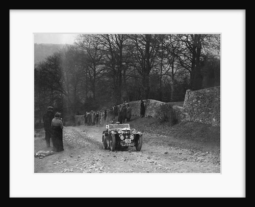 MG Magna of EH Banfield climbing Nailsworth Ladder, Sunbac Colmore Trial, Gloucestershire, 1934 by Bill Brunell