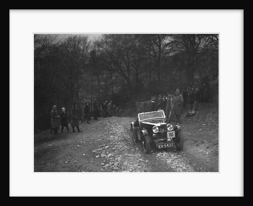 MG J2 of Mrs MM Riley climbing Nailsworth Ladder, Sunbac Colmore Trial, Gloucestershire, 1934 by Bill Brunell