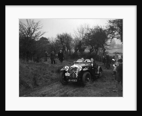 Wolseley Hornet of HK Crawford at the Sunbac Colmore Trial, near Winchcombe, Gloucestershire, 1934 by Bill Brunell