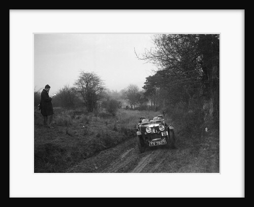 MG J2 of SV Arthur at the Sunbac Colmore Trial, near Winchcombe, Gloucestershire, 1934 by Bill Brunell