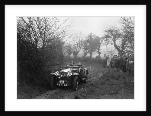 MG J2 of E Dimond at the Sunbac Colmore Trial, near Winchcombe, Gloucestershire, 1934 by Bill Brunell