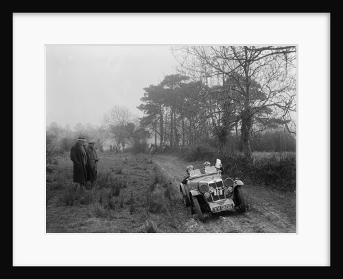 MG F type of D Impanni at the Sunbac Colmore Trial, near Winchcombe, Gloucestershire, 1934 by Bill Brunell