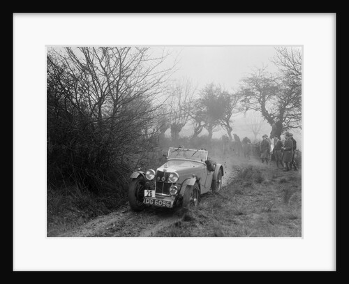 MG F type of GF Horan at the Sunbac Colmore Trial, near Winchcombe, Gloucestershire, 1934 by Bill Brunell