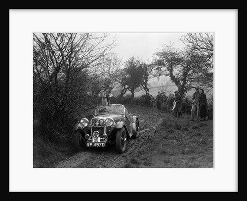 Singer Le Mans of AH Langley at the Sunbac Colmore Trial, near Winchcombe, Gloucestershire, 1934 by Bill Brunell