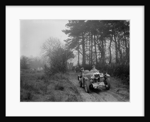 MG J2 of Bernard Bray at the Sunbac Colmore Trial, near Winchcombe, Gloucestershire, 1934 by Bill Brunell