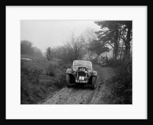 Singer of AE Carr at the Sunbac Colmore Trial, Gloucestershire, 1934 by Bill Brunell