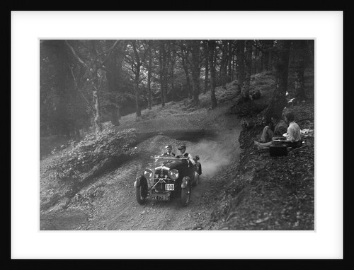 Wolseley Hornet of WAV Davis, B&HMC Brighton-Beer Trial, Fingle Bridge Hill, Devon, 1934 by Bill Brunell