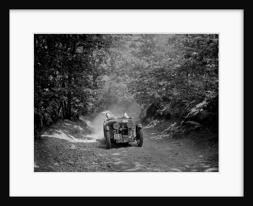 MG J2 taking part in the B&HMC Brighton-Beer Trial, Fingle Bridge Hill, Devon, 1934 by Bill Brunell