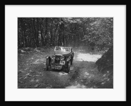 MG J2 competing in the Brighton & Hove Motor Club Brighton-Beer Trial, 1934 by Bill Brunell