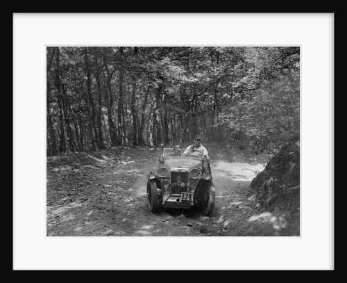 MG Magna competing in the B&HMC Brighton-Beer Trial, Fingle Bridge Hill, Devon, 1934 by Bill Brunell