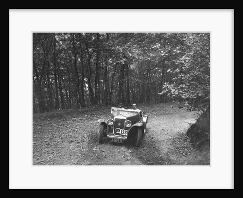Hillman Aero Minx competing in the B&HMC Brighton-Beer Trial, Fingle Bridge Hill, Devon, 1934 by Bill Brunell