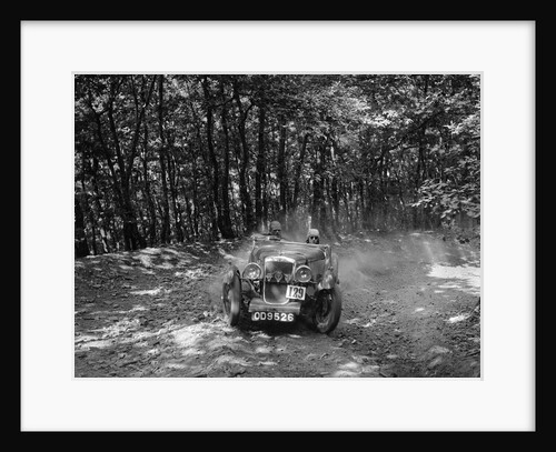 Hillman Aero Minx competing in the B&HMC Brighton-Beer Trial, Fingle Bridge Hill, Devon, 1934 by Bill Brunell
