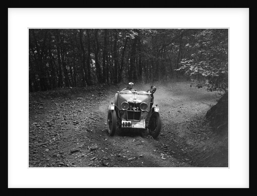 MG J2 competing in the B&HMC Brighton-Beer Trial, Fingle Bridge Hill, Devon, 1934 by Bill Brunell