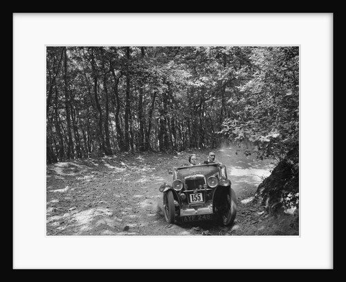 MG J2 competing in the B&HMC Brighton-Beer Trial, Fingle Bridge Hill, Devon, 1934 by Bill Brunell