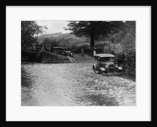 Ford Model A of JW Robbins fording the River Exe at Yealscombe, Devon, JCC Lynton Trial, 1932 by Bill Brunell