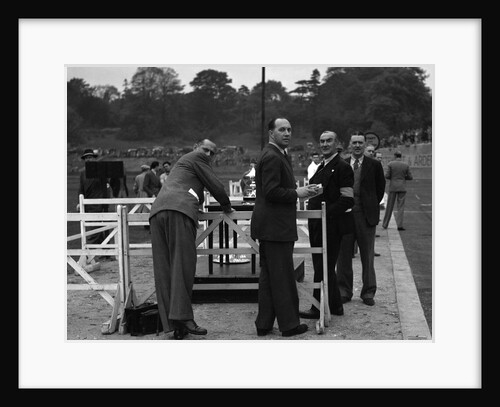 British racing driver Goldie Gardner at the Imperial Trophy race, Crystal Palace, 1939 by Bill Brunell