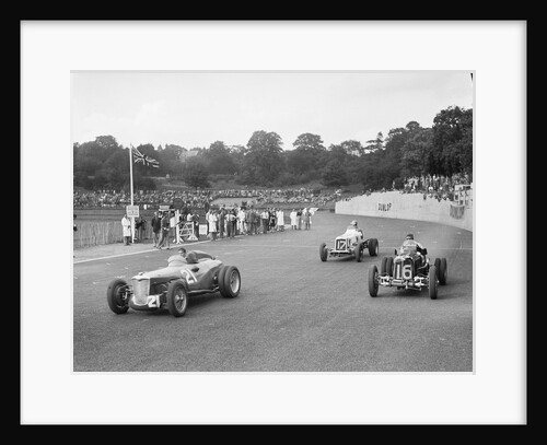 Riley of PW Maclure and ERAs of Raymond Mays and AC Dobson, Imperial Trophy, Crystal Palace, 1939 by Bill Brunell