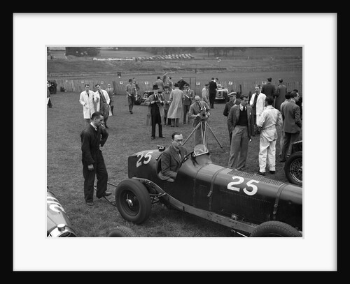 ERA at Crystal Palace motor racing circuit, 1938 or 1939 by Bill Brunell