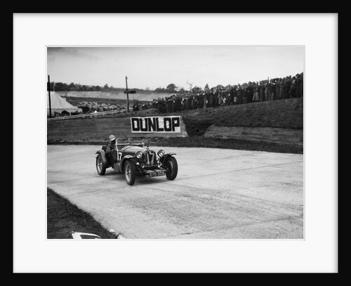 Alfa Romeo racing at Brooklands, 1938 or 1939 by Bill Brunell
