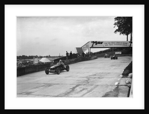Maserati and Alfa Romeo racing at Brooklands, 1938 or 1939 by Bill Brunell