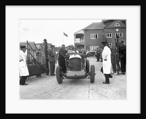 Bentley at Brooklands, 1938 or 1939 by Bill Brunell
