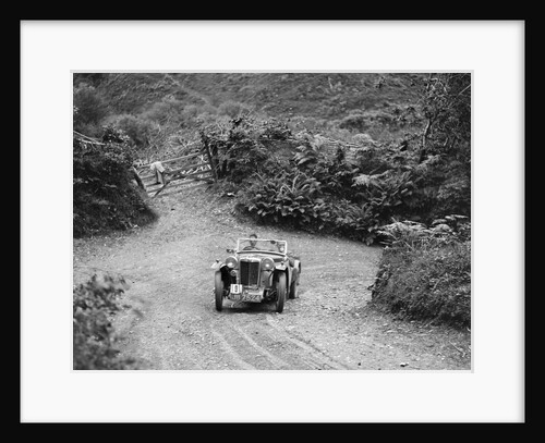 1935 MG PB of the Cream Cracker Team taking part in a motoring trial in Devon, late 1930s by Bill Brunell