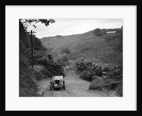 MG Magnette/Magna of the Three Musketeers team taking part in a motoring trial, Devon, late 1930s by Bill Brunell