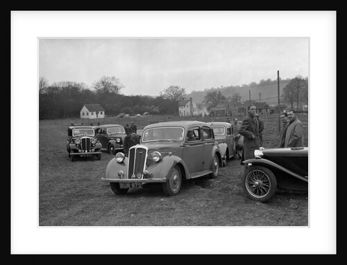 Standard Twelve and Standard Ten saloon, Standard Car Owners Club Southern Counties Trial, 1938 by Bill Brunell