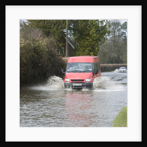 Van driving through Floods at Beauleu 2008 by Unknown